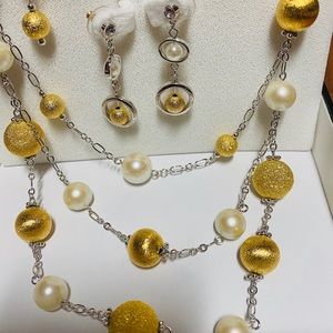 Fifth Avenue Collection 3-Tier Necklace & Earrings